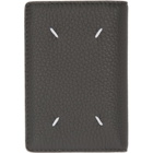 Maison Margiela Grey Leather Bifold Card Holder