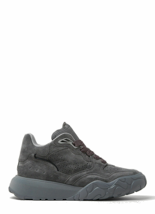 Photo: High Top Court Sneakers in Dark Grey