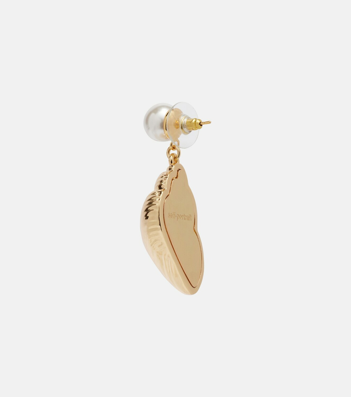 Self-Portrait Faux pearl-embellished drop earrings