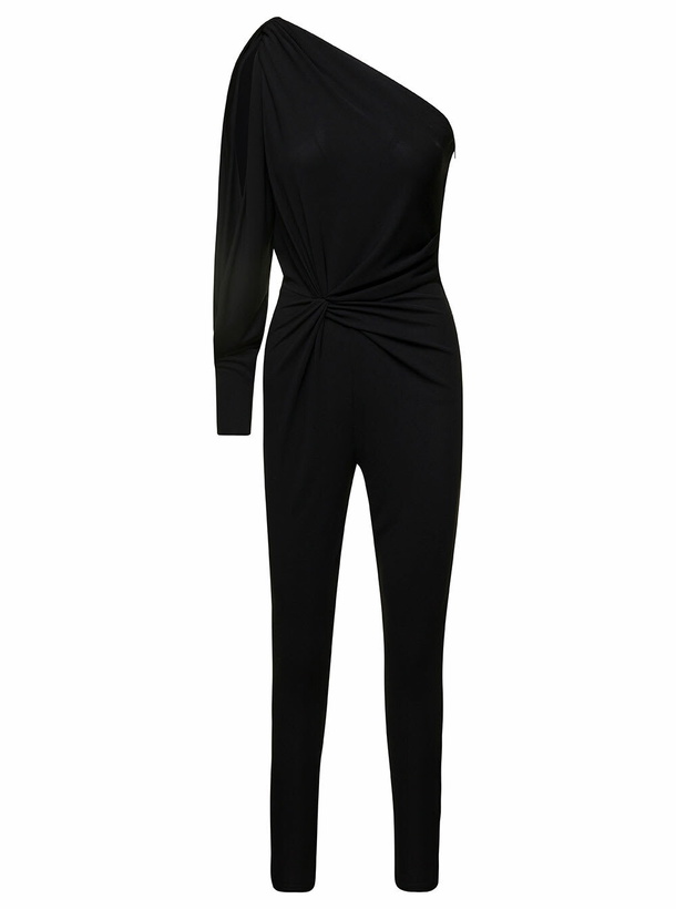 Photo: Saint Laurent One-shoulder Jumpsuit With Side Gathering