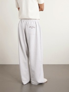Acne Studios - Prowser Oversized Wide-Leg Cotton-Blend Jersey Sweatpants - Gray