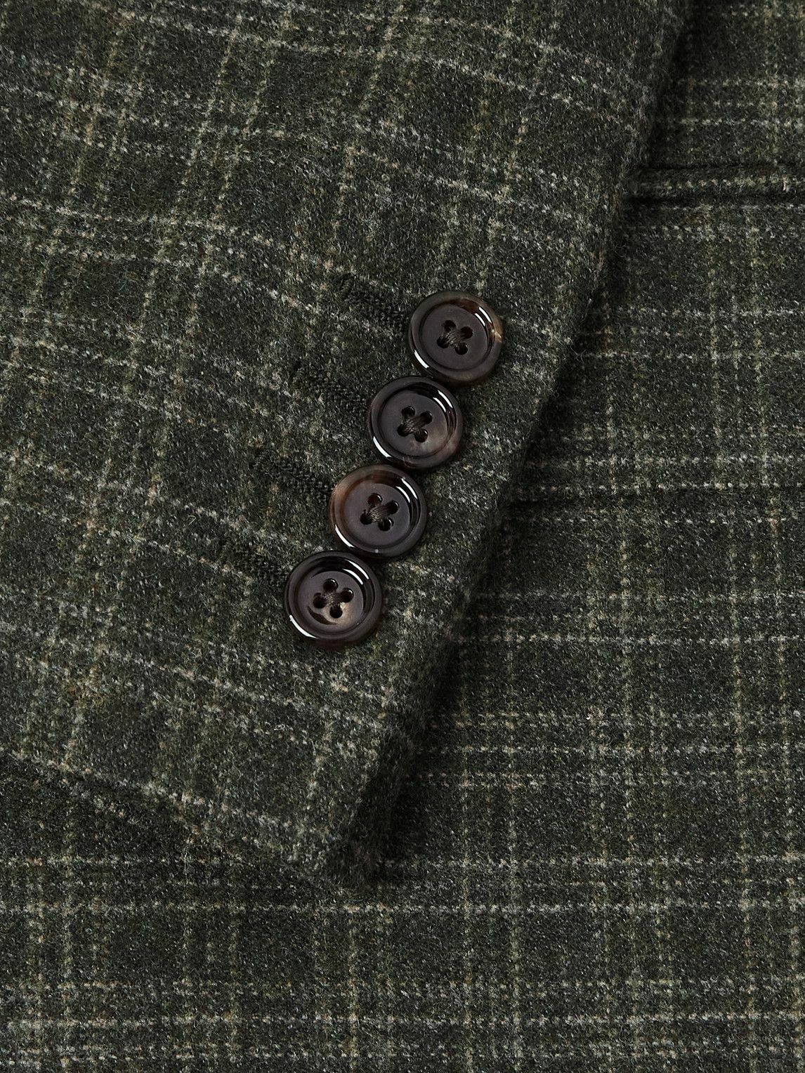 CELINE - Wool Bouclé Jacket - Green