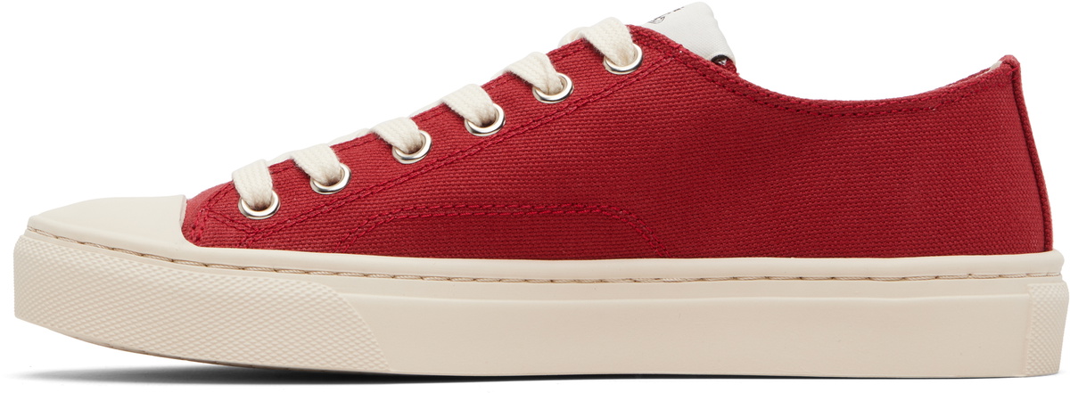 Vivienne Westwood Red Low Top Plimsoll Sneakers