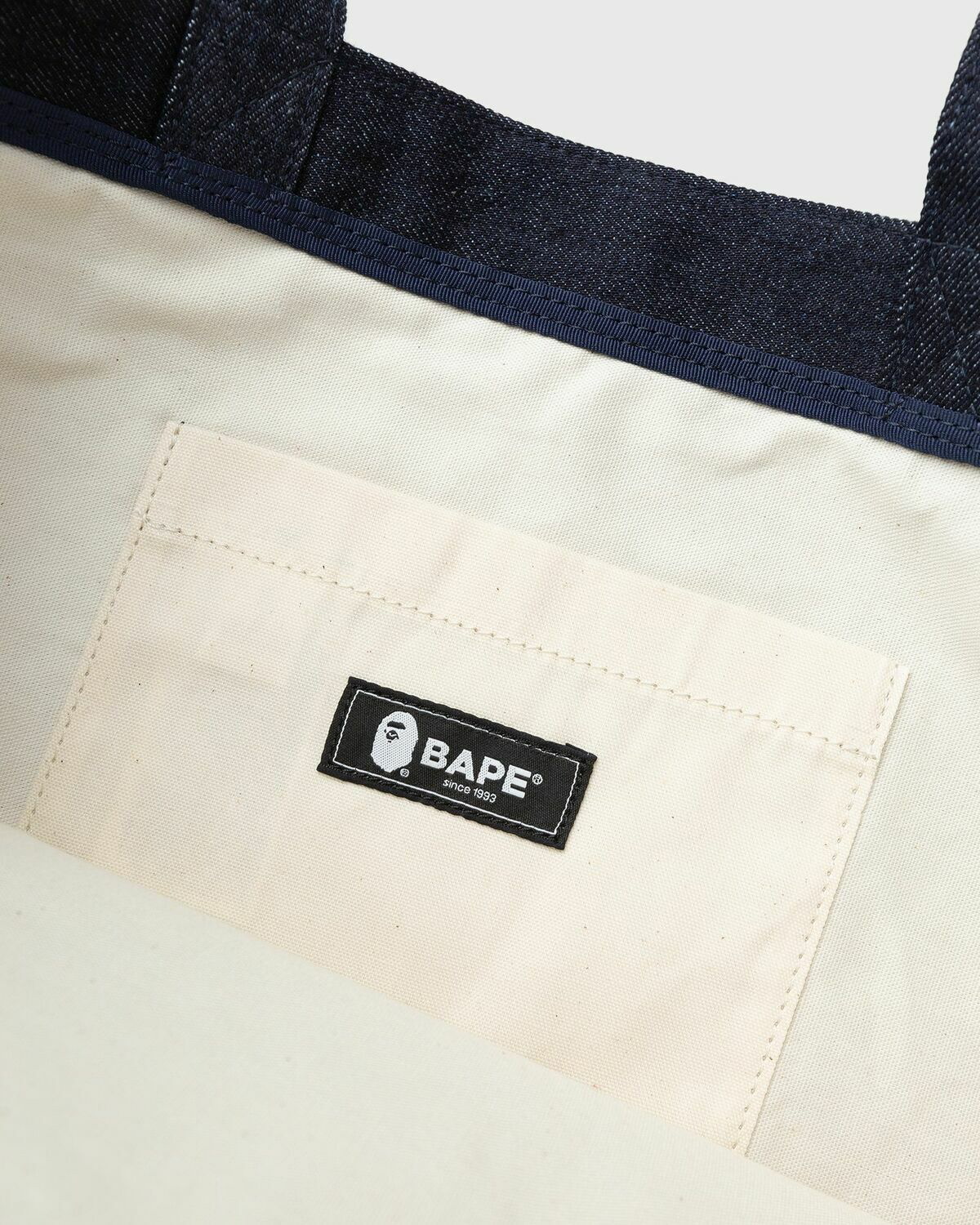 A Bathing Ape Denim Tote Bag Blue Tote & Shopping Bags A