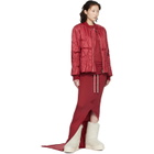 Rick Owens Moncler + Rick Owens Red Geocamo Flight Down Jacket