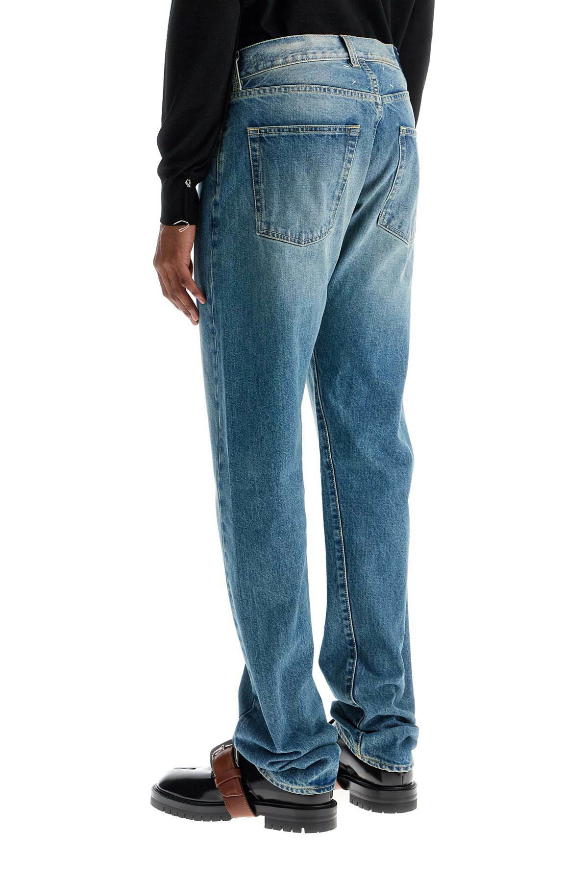 MAISON MARGIELA straight jeans with twisted seams Blue