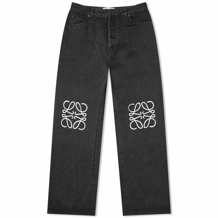 Photo: Loewe Men's Anagram Jeans in Black