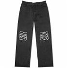 Loewe Men's Anagram Jeans in Black