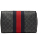 Gucci - Monogrammed Coated-Canvas Wash Bag - Men - Black