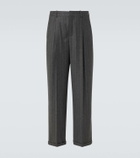 Saint Laurent Pinstripe wool and cashmere suit pants