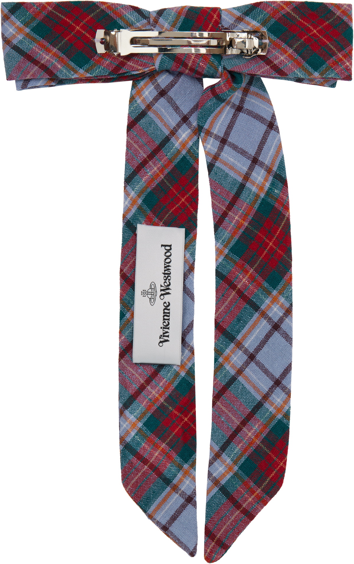 Vivienne Westwood Red & Purple Tartan Hair Clip