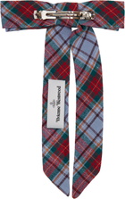 Vivienne Westwood Red & Purple Tartan Hair Clip