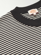 Armor Lux - Striped Cotton-Jersey T-Shirt - Black