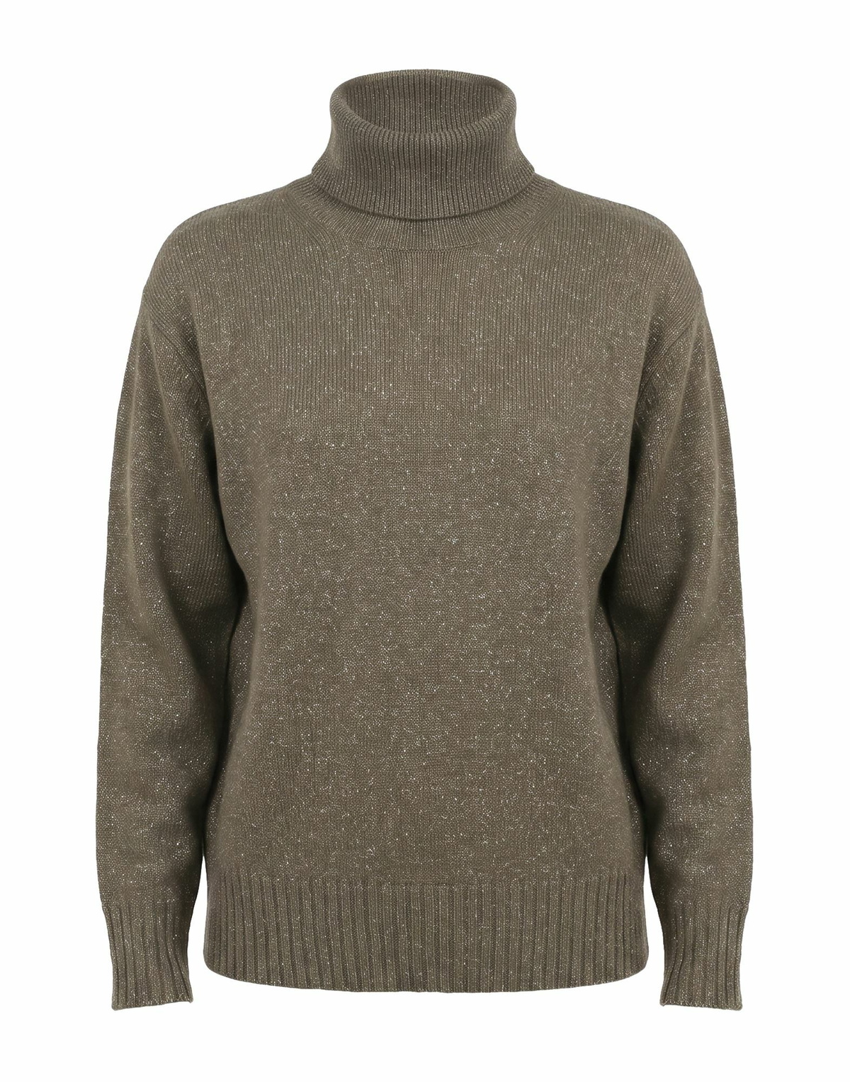 Peserico Womens Turtleneck Military in Green