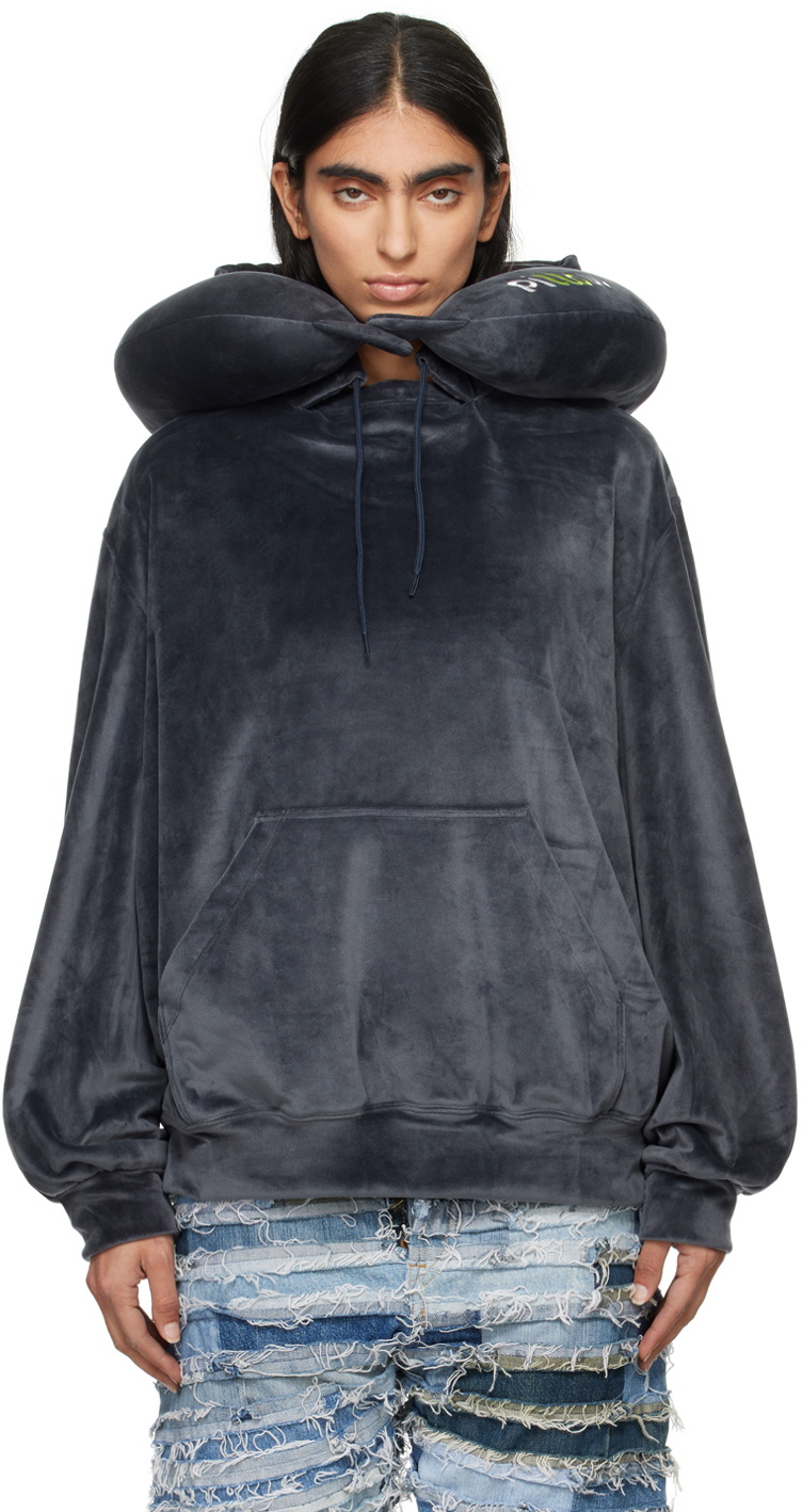 Doublet Gray Shibori Hoodie Doublet