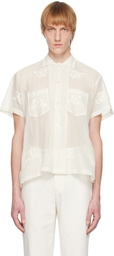 Bode Off-White Savoy Ribbon Shirt