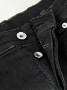 DRKSHDW by Rick Owens - Bolan Banana Slim-Fit Flared Zip-Embellished Jeans - Black