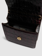 ROBERTO CAVALLI Small Roar Croc Embossed Bag