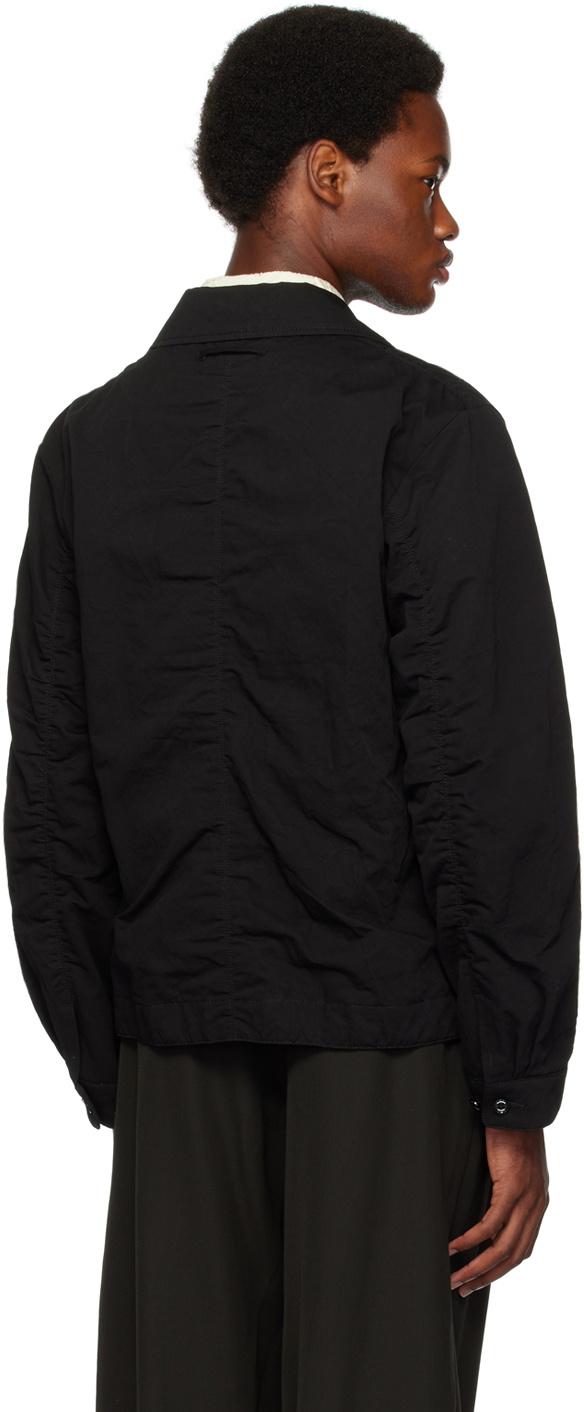 the Shepherd UNDERCOVER Black Spread Collar Jacket