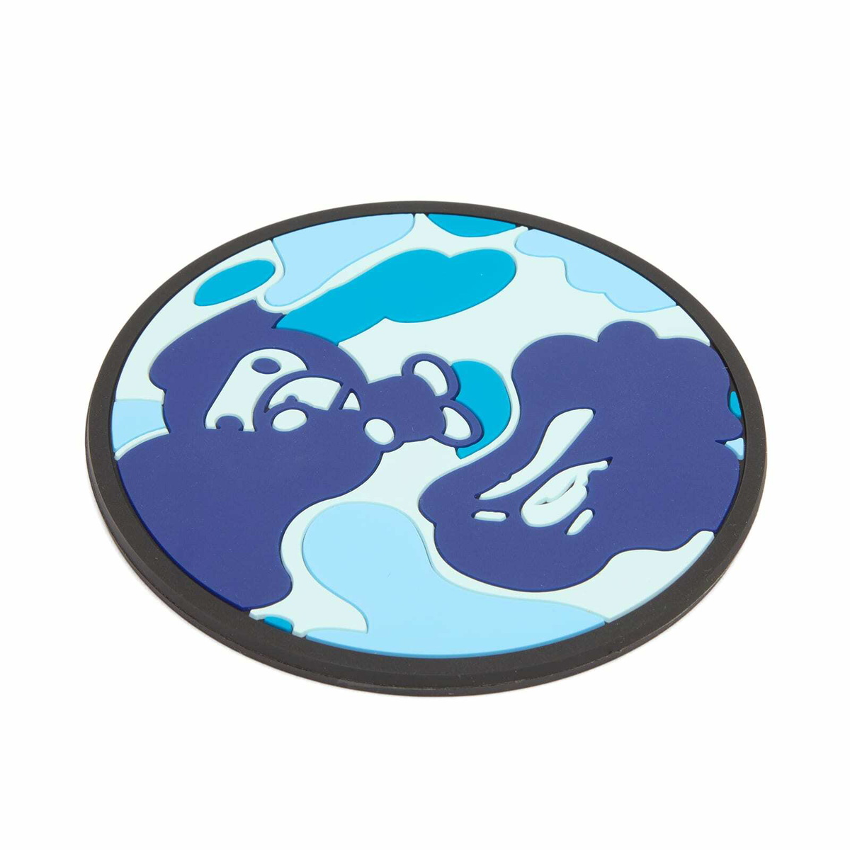 A Bathing Ape Men's ABC Camo Milo Coaster in Blue 