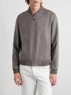 Zegna - Oasi Linen Bomber Jacket - Gray