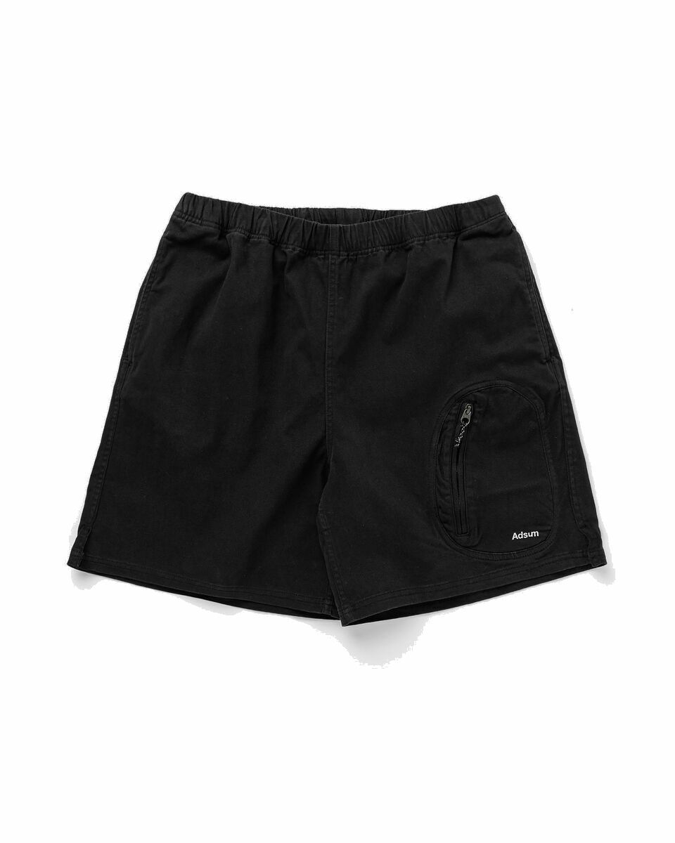 Photo: Adsum Flexure Zip Short Black - Mens - Cargo Shorts