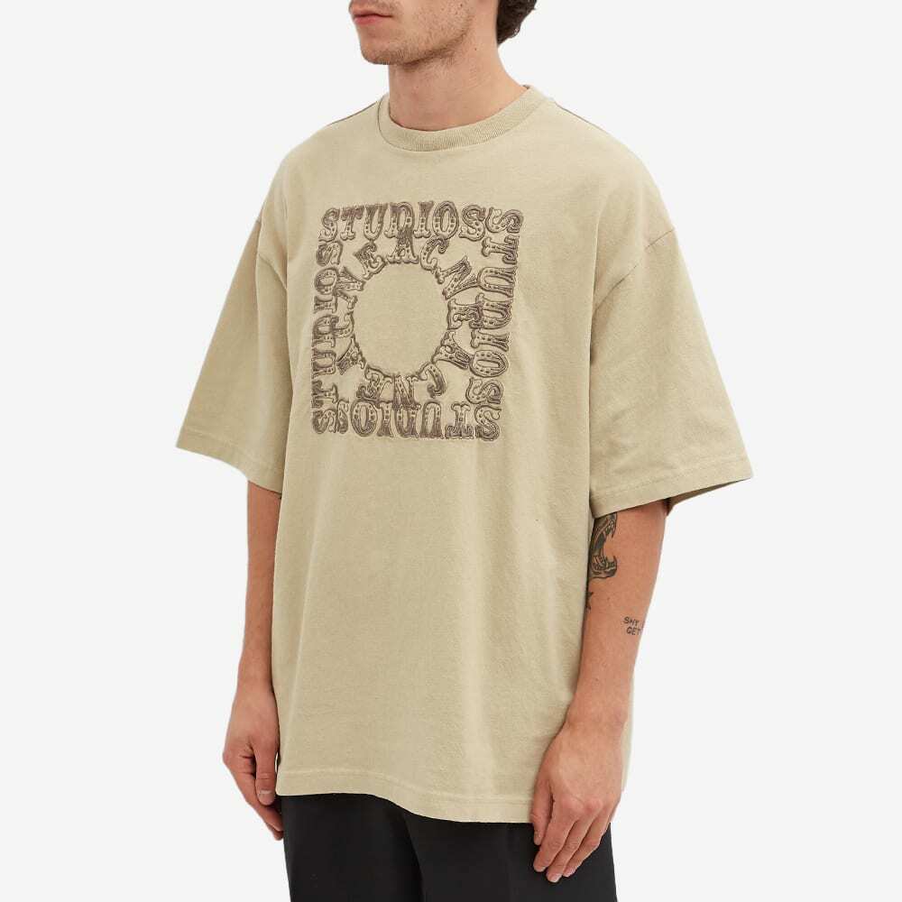 Acne Studios Men's Edlund Circus Logo T-Shirt in Dusty Green