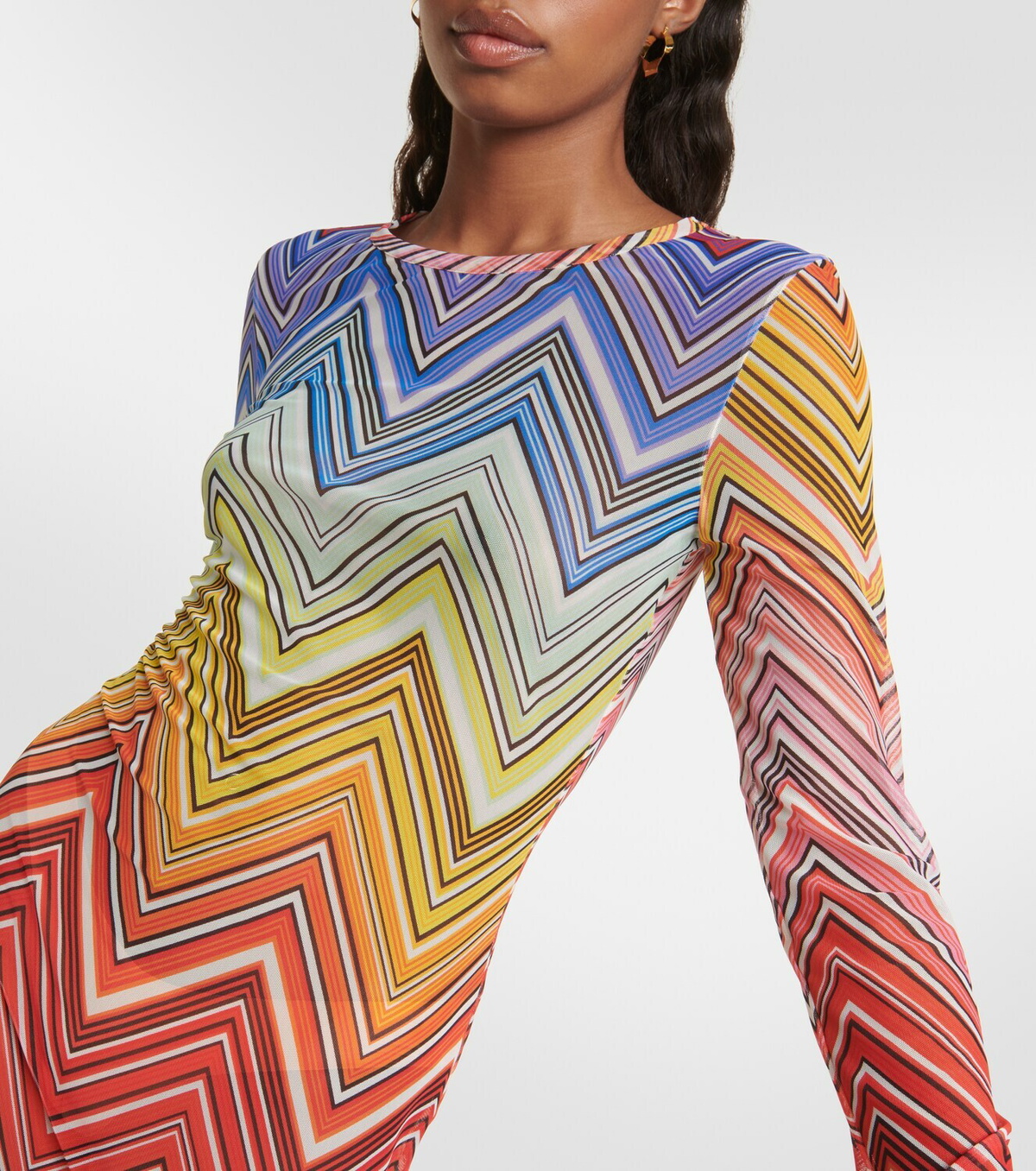 Missoni Mare Zig Zag tulle minidress Missoni Mare
