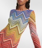 Missoni Mare Zig Zag tulle minidress