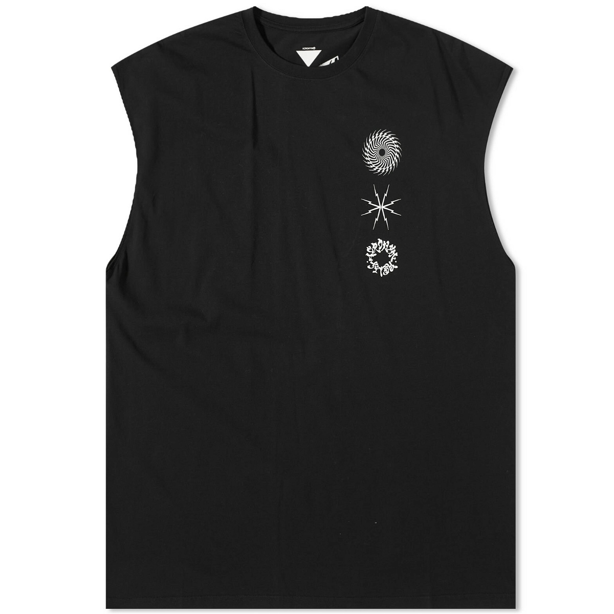 Photo: Acronym Men's Pima Cotton Sleeveless T-Shirt in Black