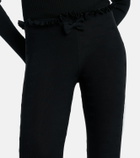 Balenciaga Bow-detail ruffled Capri flared pants