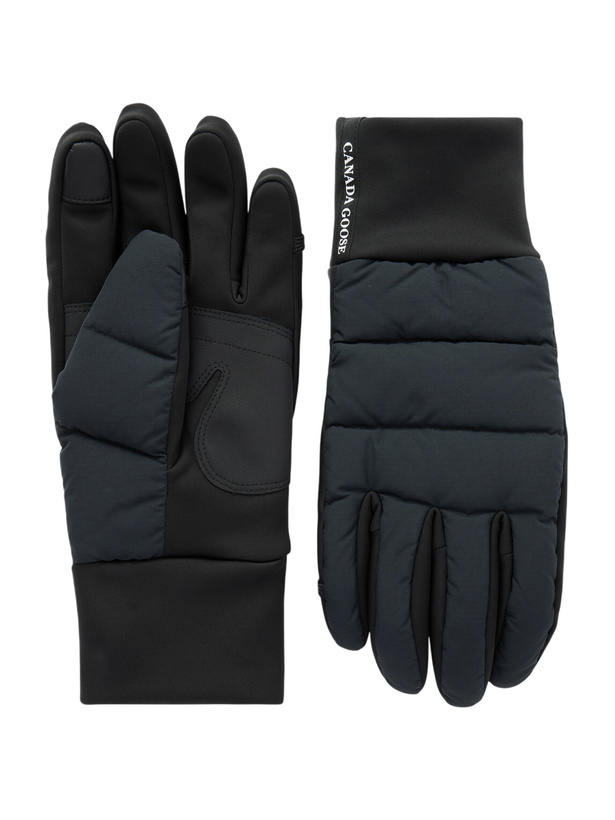 Photo: Canada Goose - Quilted Shell Down Gloves - Black