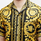 Versace Men's Baroque '92 Silk Vacation Shirt in Black/Gold