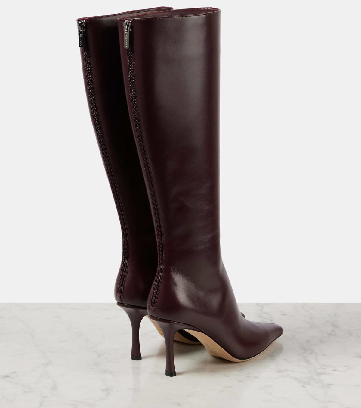 JIMMY CHOO焦げ茶色ブーツ41 Lawton Ankle Boot 65 | Chocolate Suede and Calf Leather Ankle