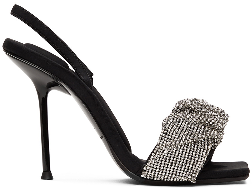 Sandales Alexander Wang Crystal Brynn - Taille 39 - Noir, à Lanières - Occasion De Créateur