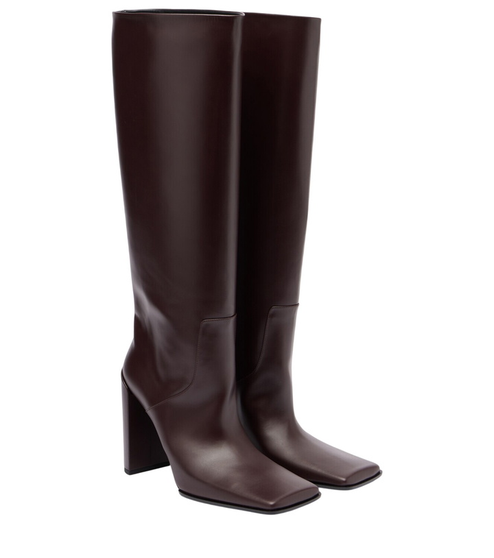 Photo: Alaïa 90 leather knee-high boots