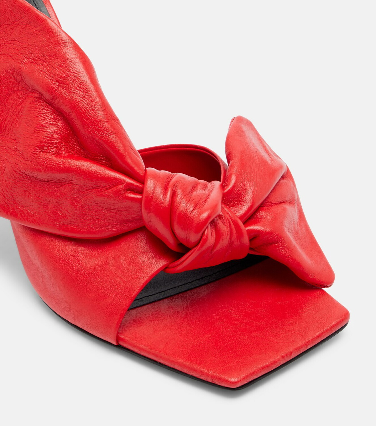 Givenchy Boudoir Bow leather mules