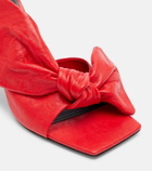Givenchy Boudoir Bow leather mules