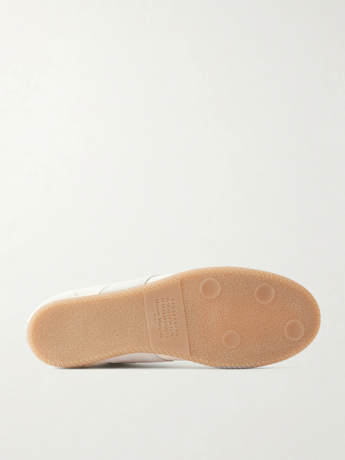 Maison Margiela - Replica Suede-Trimmed Leather Sneakers - Neutrals