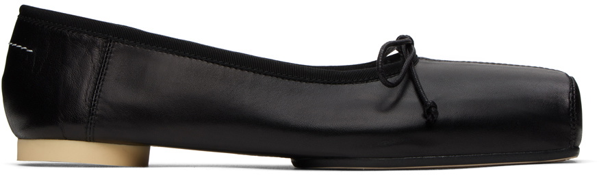 【送料関税込み】MM6 MAISON MARGIELA Woman Ballet flats Black MM6 Maison Margiela Ballet Shoe - Black – Kith