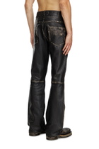 Diesel Distressed leather pants - Pants Mens in Black