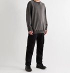 UNDERCOVER - Distressed Loopback Cotton-Jersey Sweatshirt - Gray