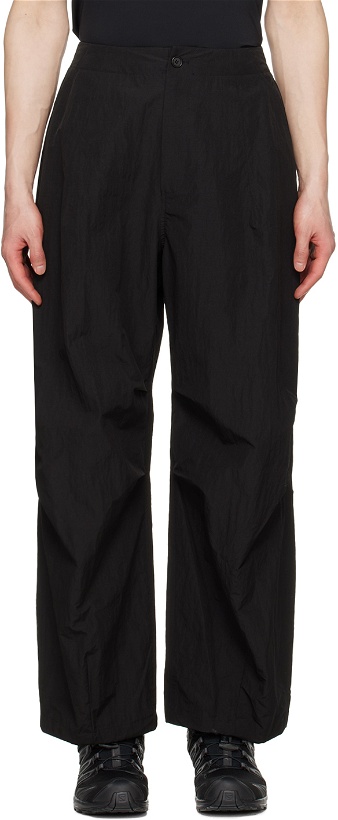 Photo: AMOMENTO Black Relaxed-Fit Trousers