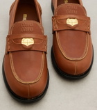 Miu Miu Leather penny loafers