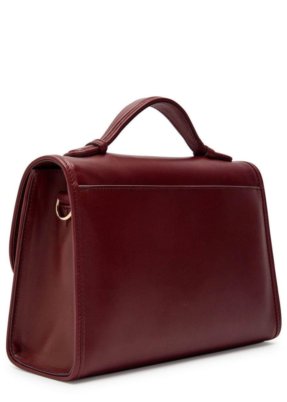 Gabriela Hearst Leonora Medium Leather top Handle bag - Bordeaux - One Size