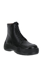 Lanvin Flash X Bold Leather Lace Up Boots