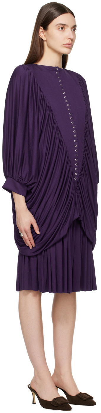 Nicklas Skovgaard SSENSE Exclusive Purple Alice Midi Dress