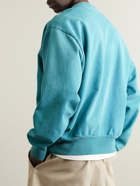 Acne Studios - Fiah Logo-Appliquéd Cotton-Jersey Sweatshirt - Blue