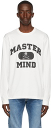 mastermind JAPAN White College Long Sleeve T-Shirt