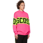 GCDS Pink Logo Sweater